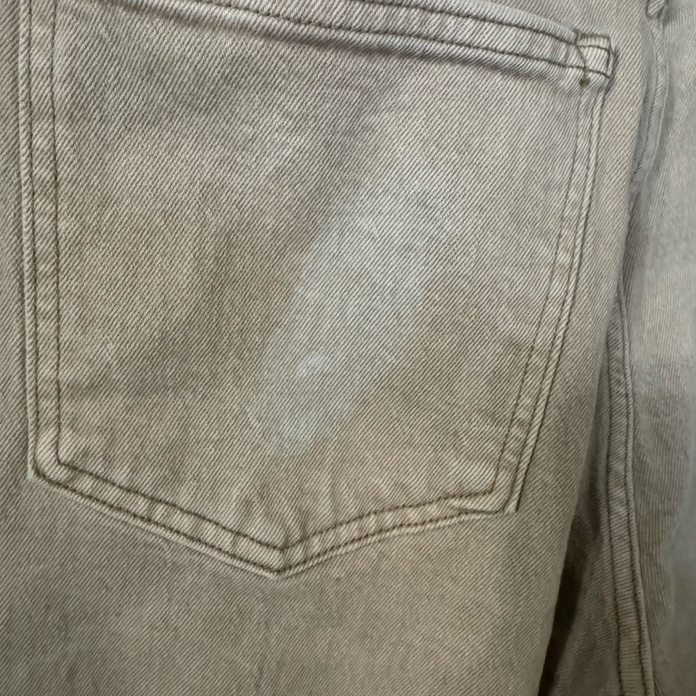 Abercrombie & Fitch the 90s Curve Love High Rise Beige Straight Leg Jeans 10/30 - Picture 7 of 7